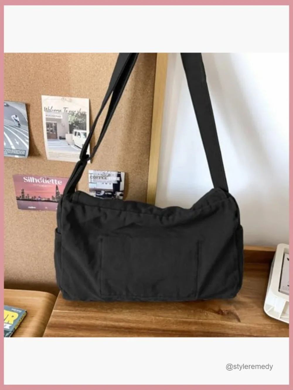 Canvas Messenger Satchel Bag Crossbody Shoulder Bag Laptop Bag Sling Bag